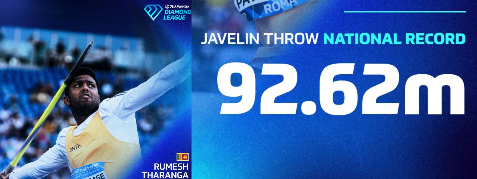 Rumesh Targets Global Titles After 92.62m Throw